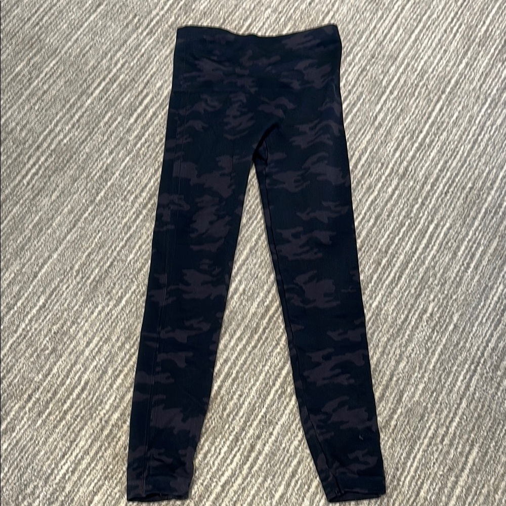 Spanx Black Camouflage Leggings